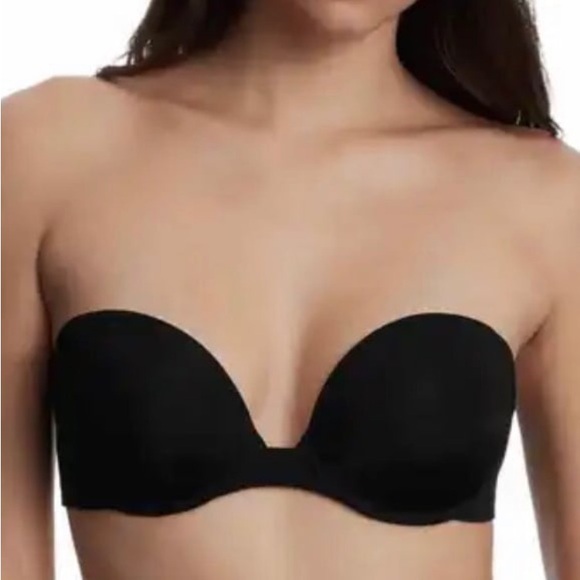 MAIDENFORM  Underwire Push-ups Black Strapless Bra | 32A - Picture 1 of 13